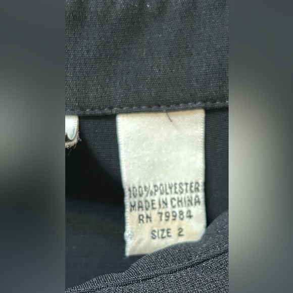 Chicos Black Button Down 3/4 Sleeve Dress Shirt - Picture 3 of 10